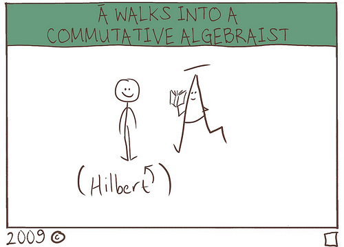 A bar walks into a commutative algebraist